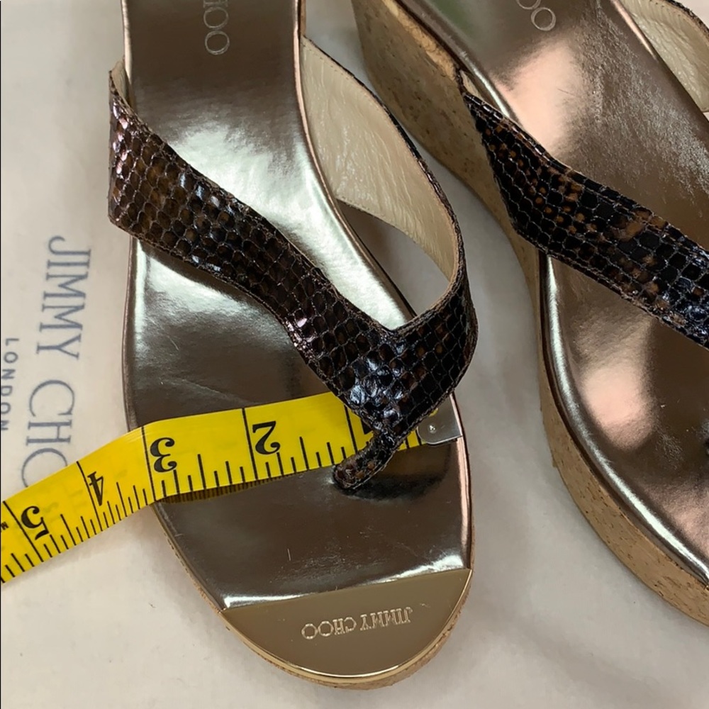 💥JIMMY CHOO CORK SANDALS👡👡 - Picture 6 of 8